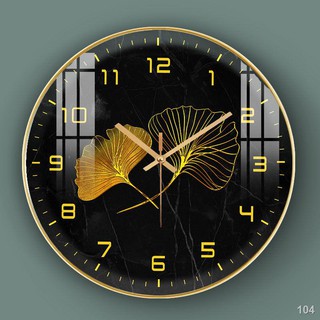 2021☞♝♟Đồng hồ treo tường gia đình siêu yên tĩnh phong cách châu Âu phòng khách Ánh sáng Bắc Âu sang trọng đồng hồ treo