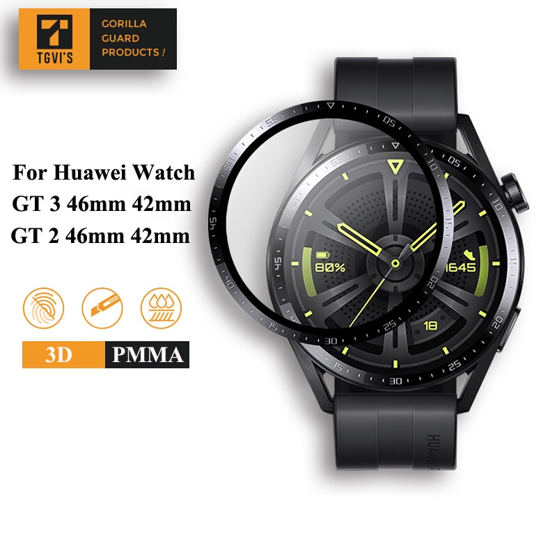 Miếng dán cường lực 3D hỗ trợ bảo vệ màn hình đồng hồ Huawei Watch GT 3 46mm 42mm GT3 2 Pro