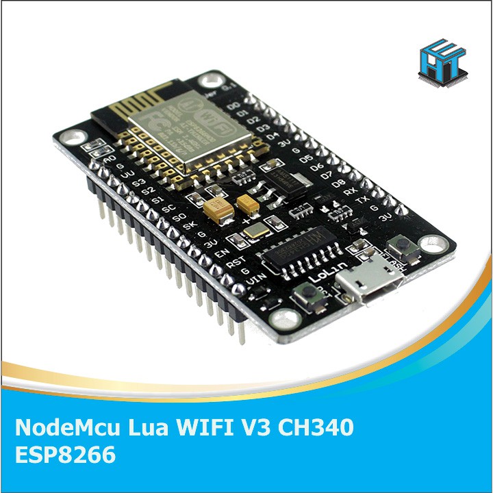 Kit RF Thu Phát Wifi ESP8266 NodeMCU Lua V3 CH340 [HTE Quy Nhơn CN2]