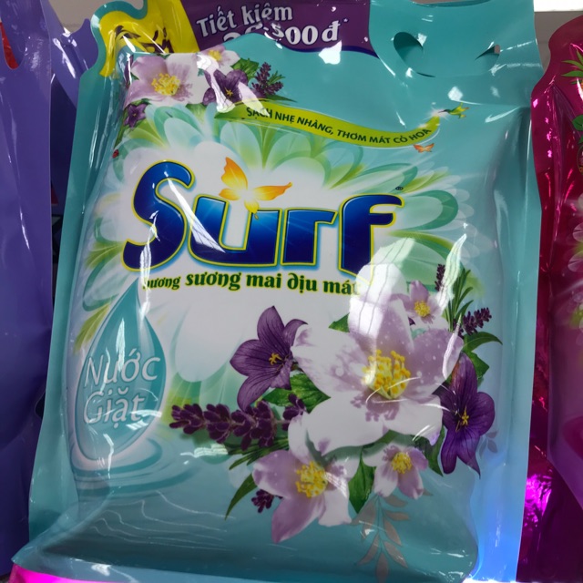 Nước giặt surf sương mai dịu mát túi 3,3kg