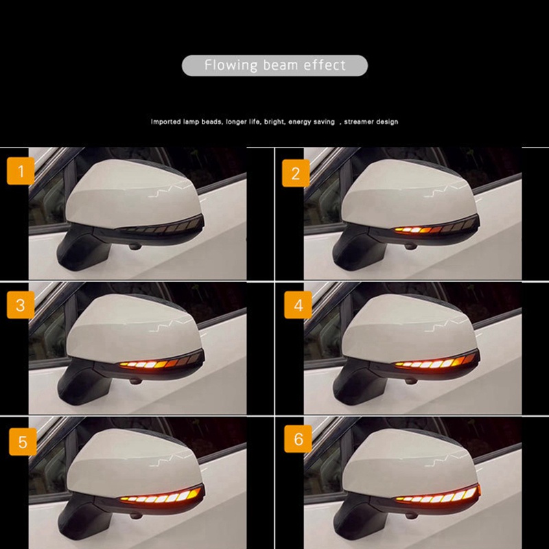 Đèn led Xi Nhan Màu Vàng Gắn Gương Chiếu Hậu Cho toyota fortuner hilux innova 2016 +