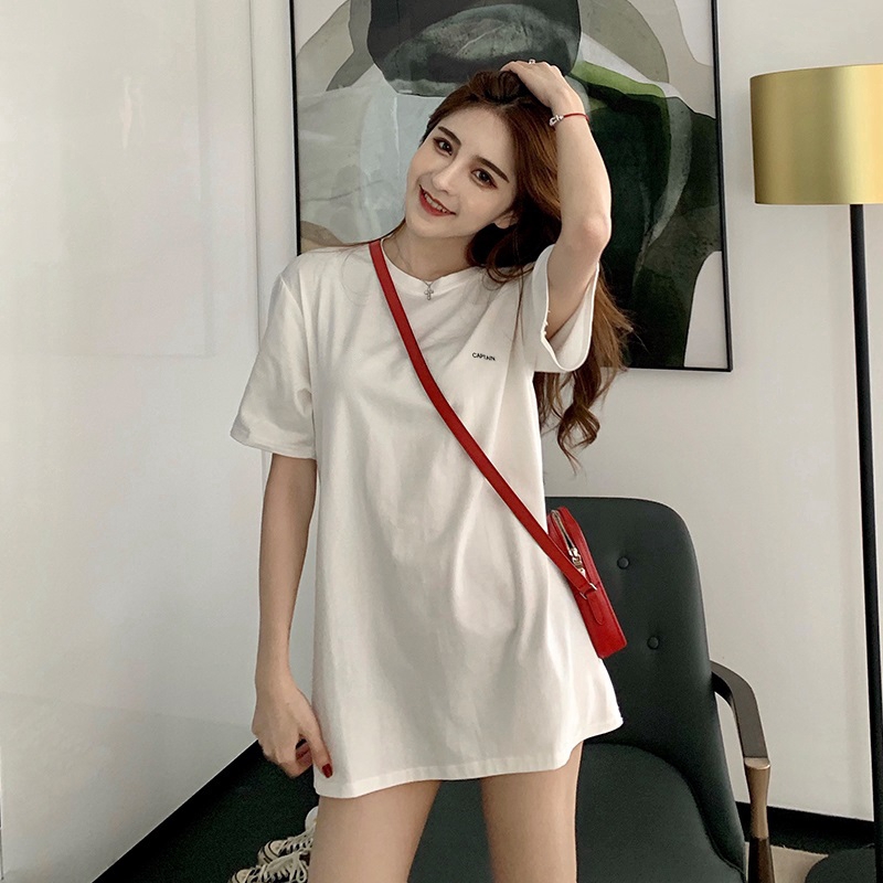 SUXI Áo Thun Tay Lỡ Form Rộng Phong Cách Hàn Quốc Dành Cho Nữ