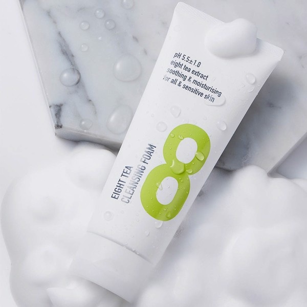 Sữa Rửa Mặt BOM Eight Tea CLeansing Foam Dạng Bọt Làm Sạch Sâu Dành Cho Mọi Loại Da 150ml