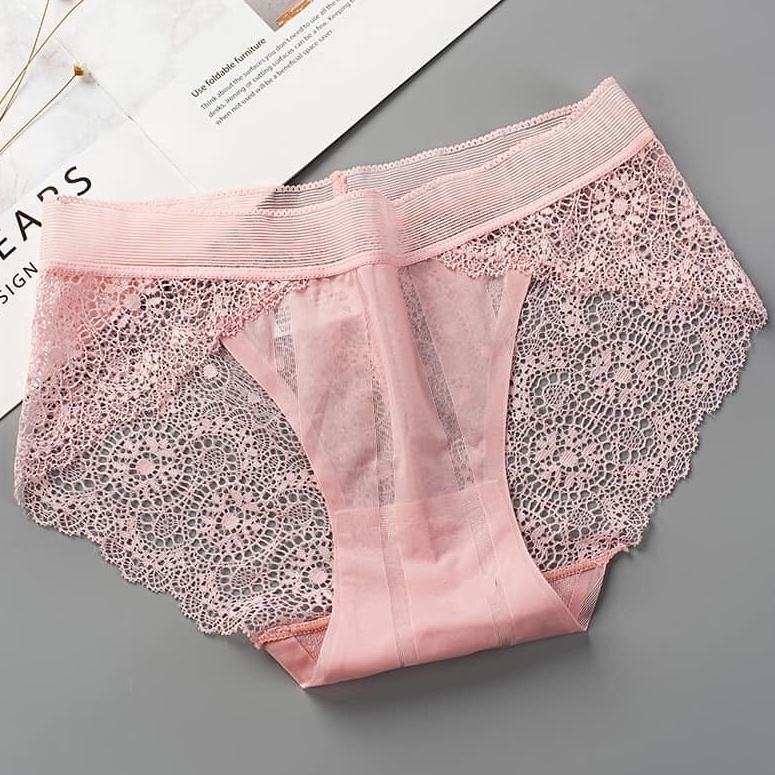 Quần Lót Nữ Đúc Su Pha Ren Hoa Siêu Mềm Mát Đẹp Sexy QL18