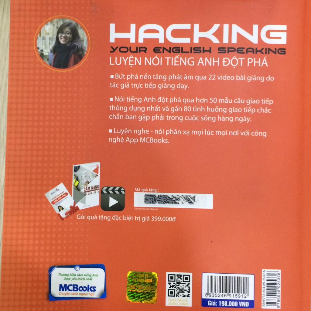 Cuốn sách Hacking Your English Speaking - Luyện Nói Tiếng Anh Đột Phá - Tác giả Hoàng Ngọc Quỳnh | BigBuy360 - bigbuy360.vn