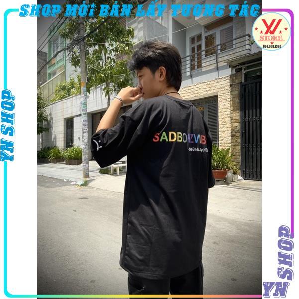 Áo thun unisex SADBOIZVIBES  7  màu   , áo phông nam nữ tay lỡ form rộng phong cách ulzzang | BigBuy360 - bigbuy360.vn