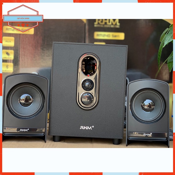 Loa Máy Vi Tính Laptop PC Để Bàn 2.1 RHM RM240 Có Dây Loa Nghe Nhạc Bluetooth Chính Hãng