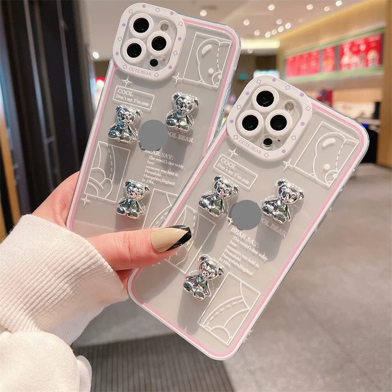 Ốp lưng iphone Bear bảo vệ camera 7/7plus/8/8 plus/x/xs/xsmax/11/11pro/11 promax/12/12pro/12promax/13/13promax