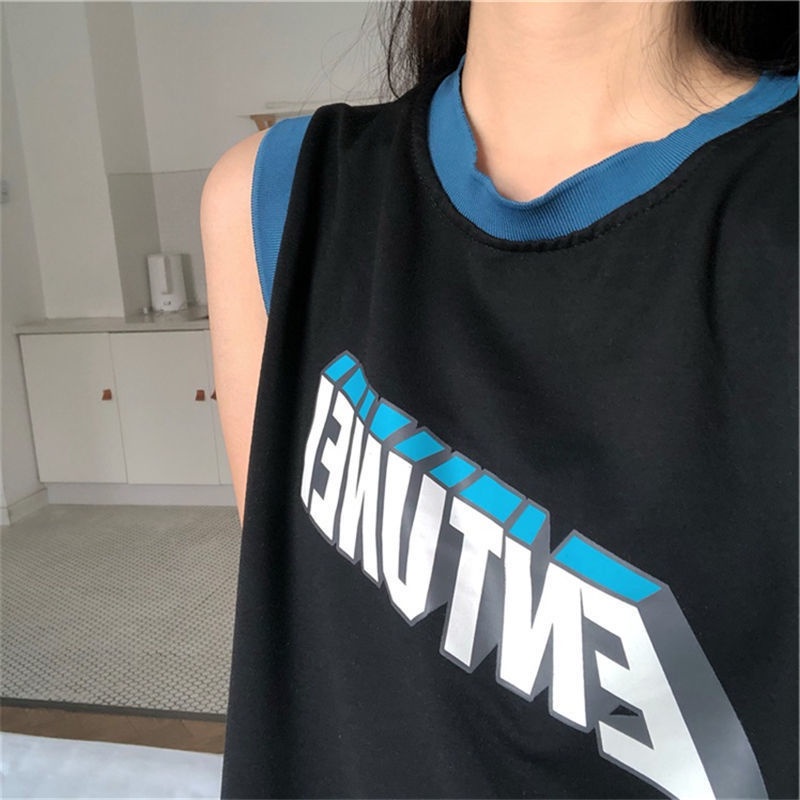 Áo Thun Sát Nách Dáng Rộng Phong Cách Thể Thao Thời Trang Mùa Hè Cho Nữ