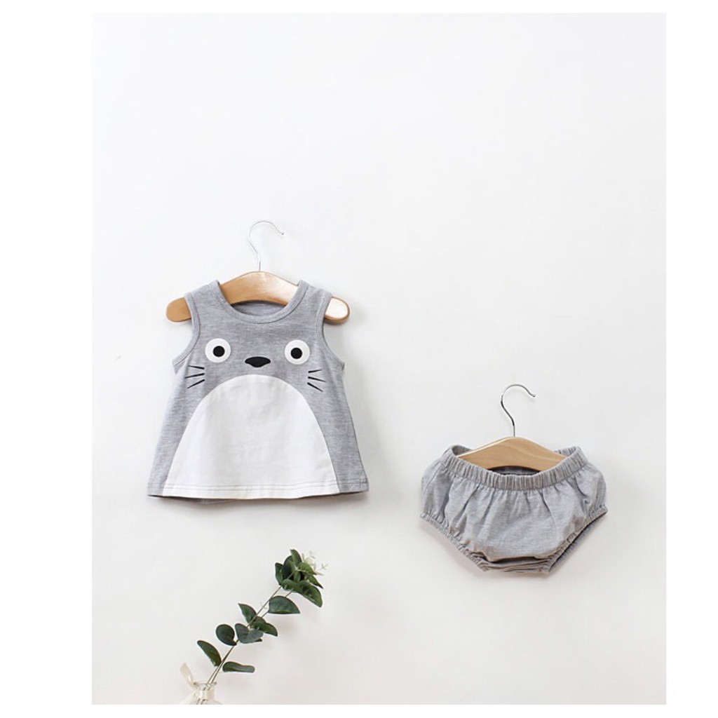 |FAMARAL1 giảm 10k cho đơn 50k|Bộ Chip Totoro 3 màu dễ thương cho bé 8-18kg QATE630