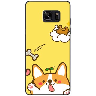 Ốp lưng Samsung Note 4, Note 5, Note 8, Note 9 Cún và xương
