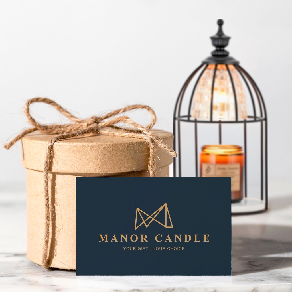 Vỏ Hộp Quà Tặng Nến Thơm Tinh Dầu Thiên Nhiên Manor Candle Không Bao Gồm Nến, Manor Candle