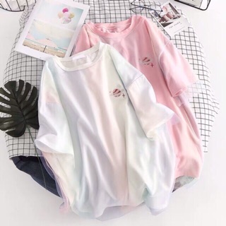 ( CÓ ẢNH THẬT ) ÁO THUN LƯỚI ULZZANG CẦU VỒNG