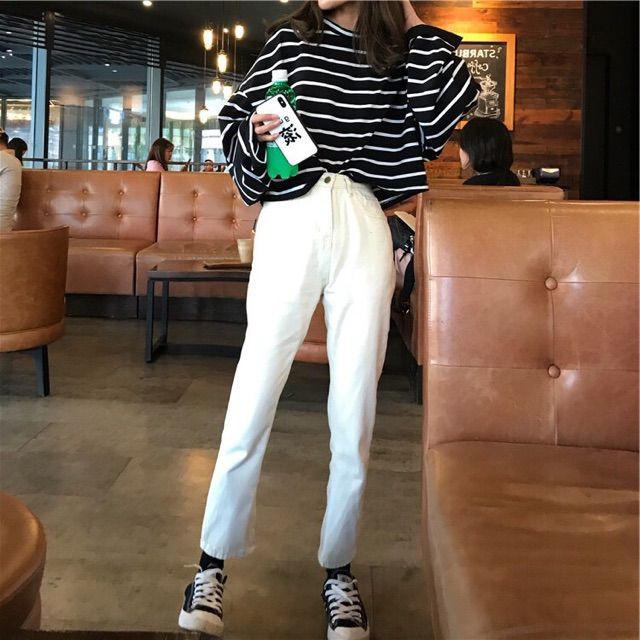 [SIÊU SALE 62% ]Áo Croptop Kẻ Dài Tay Ống Rộng Ulzzang (Shop Bán Áo Croptop Đẹp)