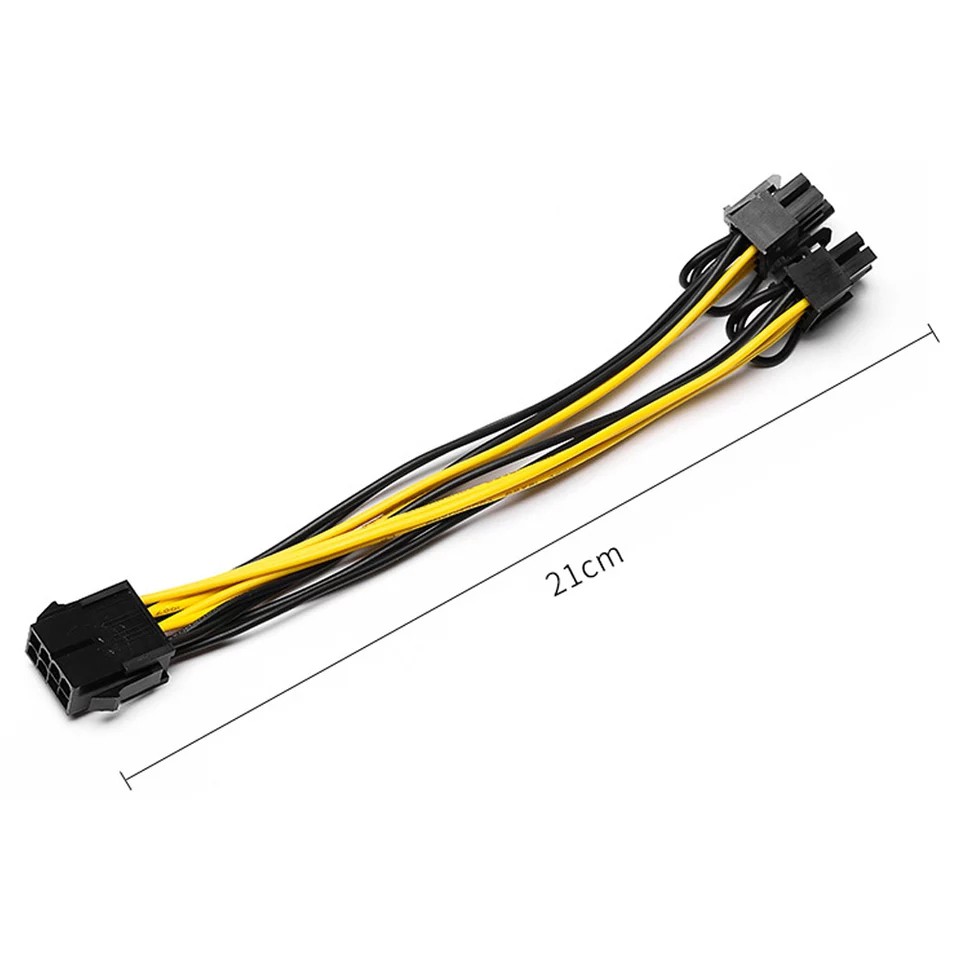 Cáp chuyển đổi VGA 8pin cái sang kép 8 pin PCIE (6 +2) Male PCIE VGA | BigBuy360 - bigbuy360.vn