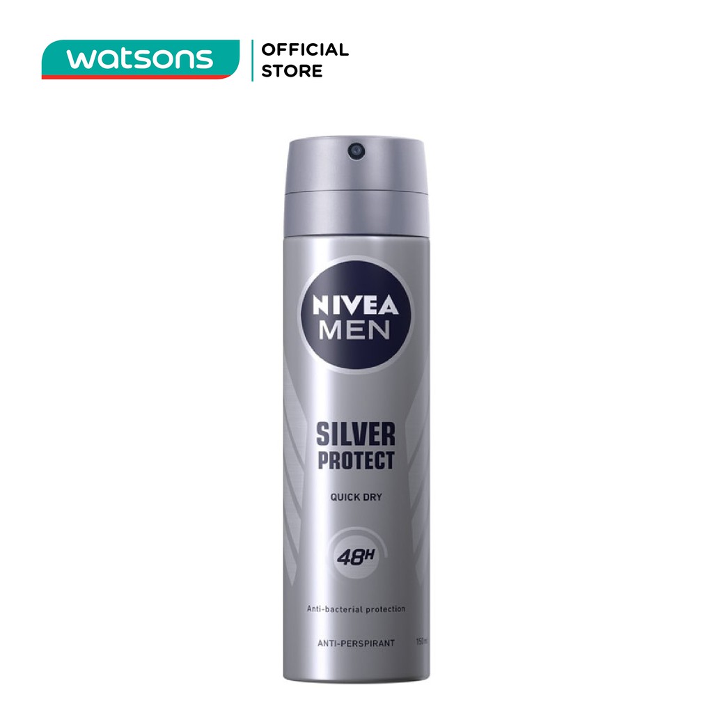 Xịt Ngăn Mùi Nam Phân Tử Bạc Nivea 150ml