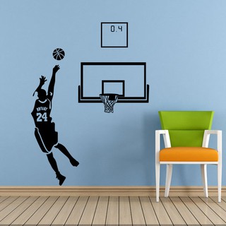 Decal Dán Tường Sticker Cầu Thủ Bóng Rổ Kobe Bryant Trang Trí Phòng Khách Phòng Ngủ