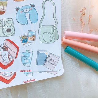 Bullet journal sticker - Du lịch 1
