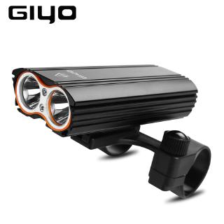 Giyo xe đạp xe đạp đèn trước 1400lm đèn pha 2 pin t6 đèn led xe đạp đèn lồng đèn pin cho xe đạp xe đạp xe đạp