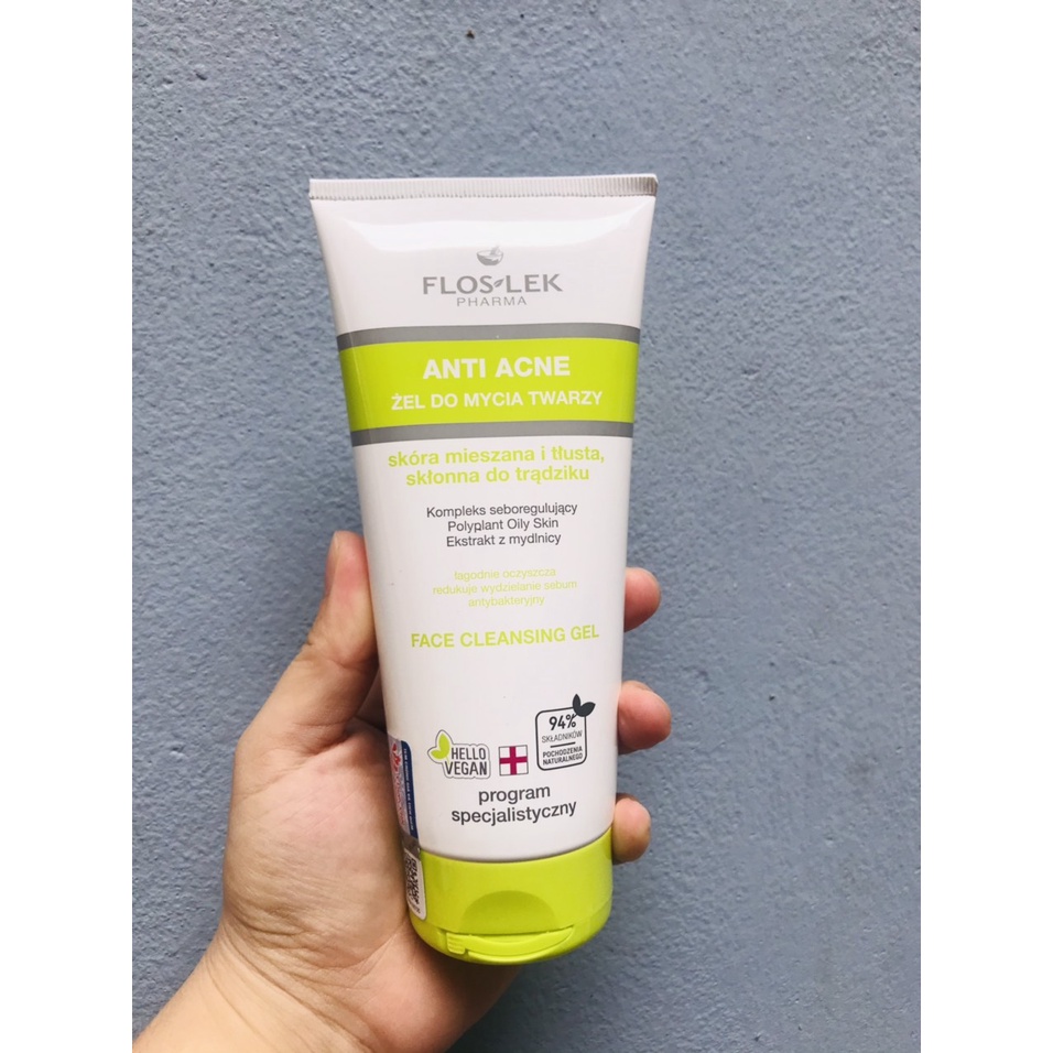 Sữa Rửa Mặt Floslek Anti Acne Bacterial Face Cleansing Gel 200ml Cho Da Dầu M ụn | BigBuy360 - bigbuy360.vn