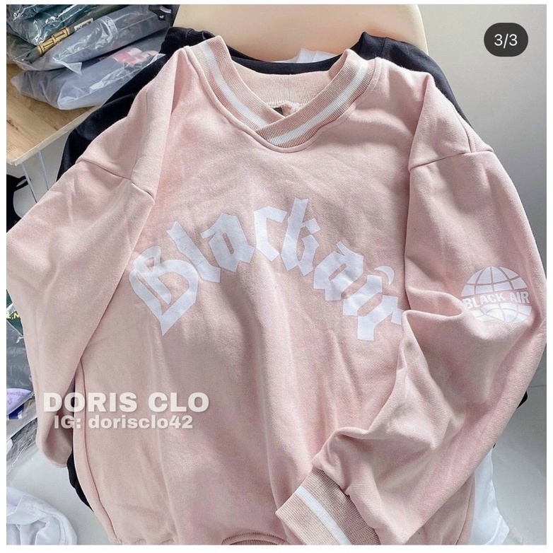 Áo khoác sweater chui đầu nỉ ngoại in chữ unisex ulzzang nam nữ