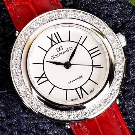 Đồng hồ nữ Diamond D DM46325S-R - Size mặt 32mm