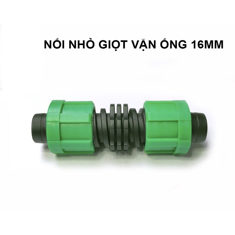 Nối nhỏ giọt vặn ống 16mm - Kết nối dây nhỏ giọt 16mm khớp nối ren vặn