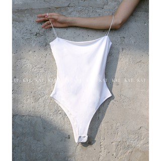 Bodysuit Hai Dây | White | The Straps