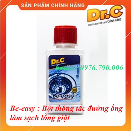 Be-easy Bột thông tắc cống, làm sạch đường ống, lồng máy giặt chậu rửa - Hàng chính hãng Dr.C