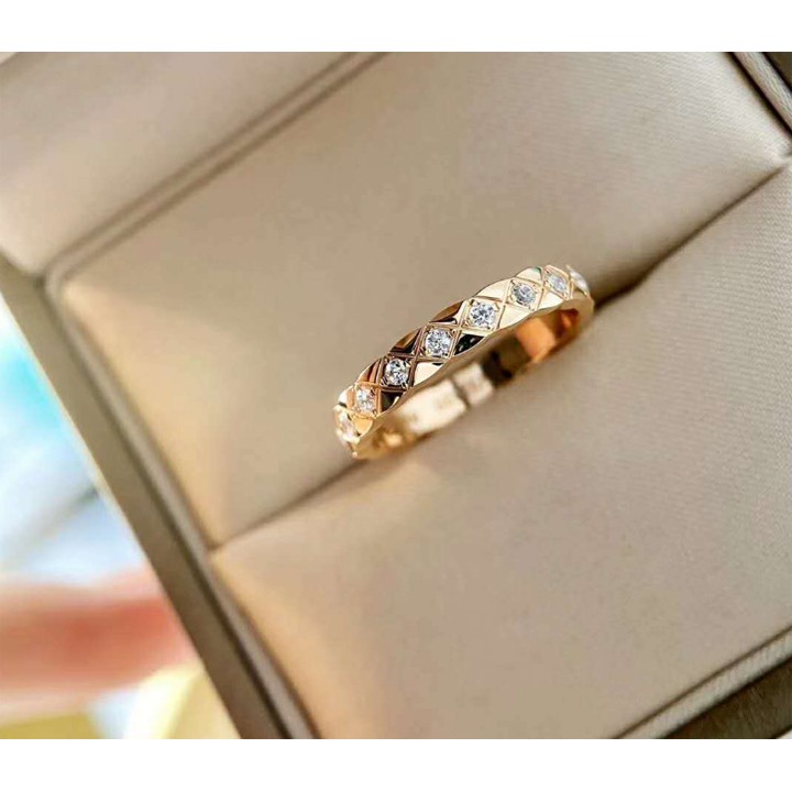 Nhẫn titan góc cắt hình kim cương đính đá siêu đẹp, bền màu, hợp thời trang - Tặng hộp đựng sinh xắn