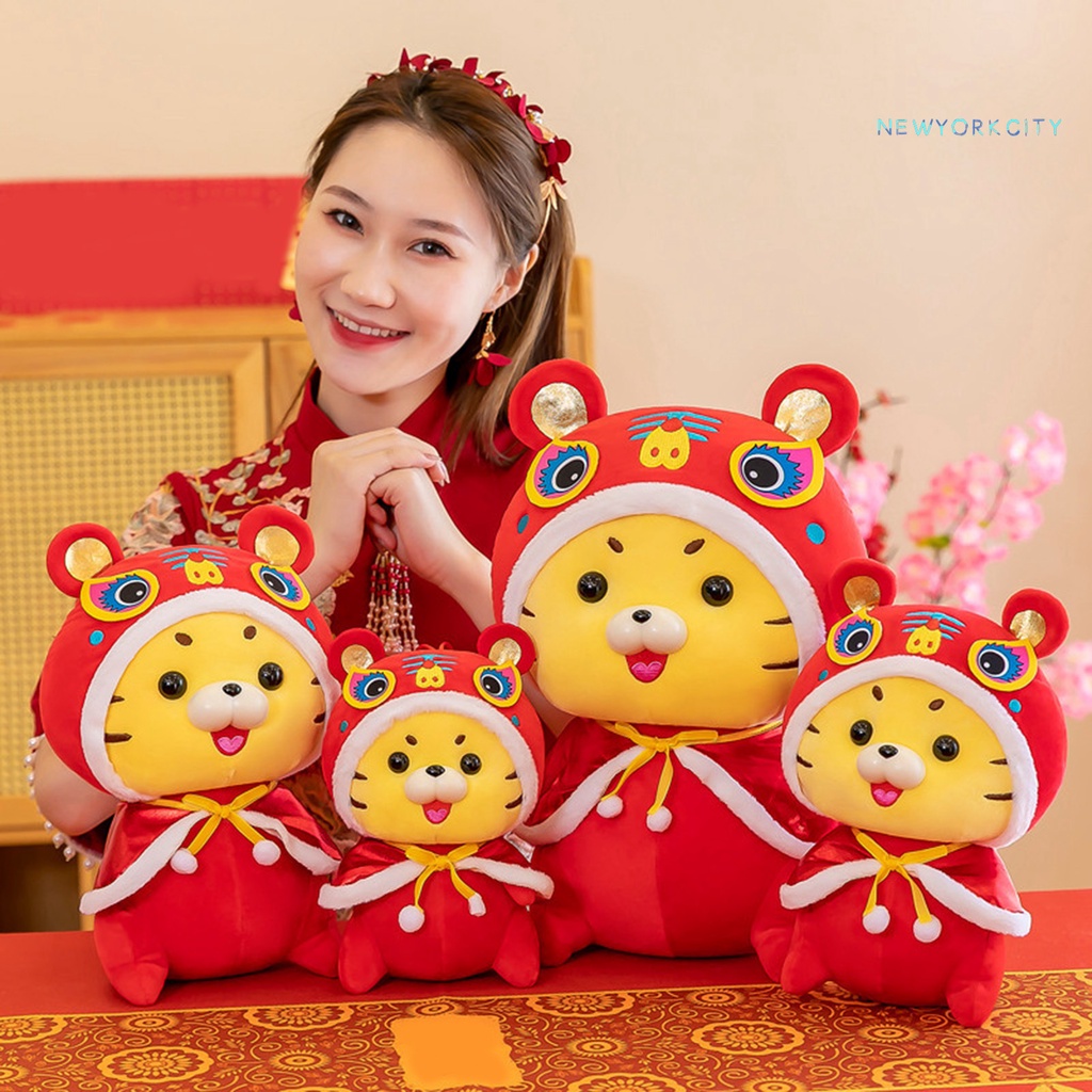 Thú nhồi bông hình con hổ dễ thương chất liệu cotton PP 2022