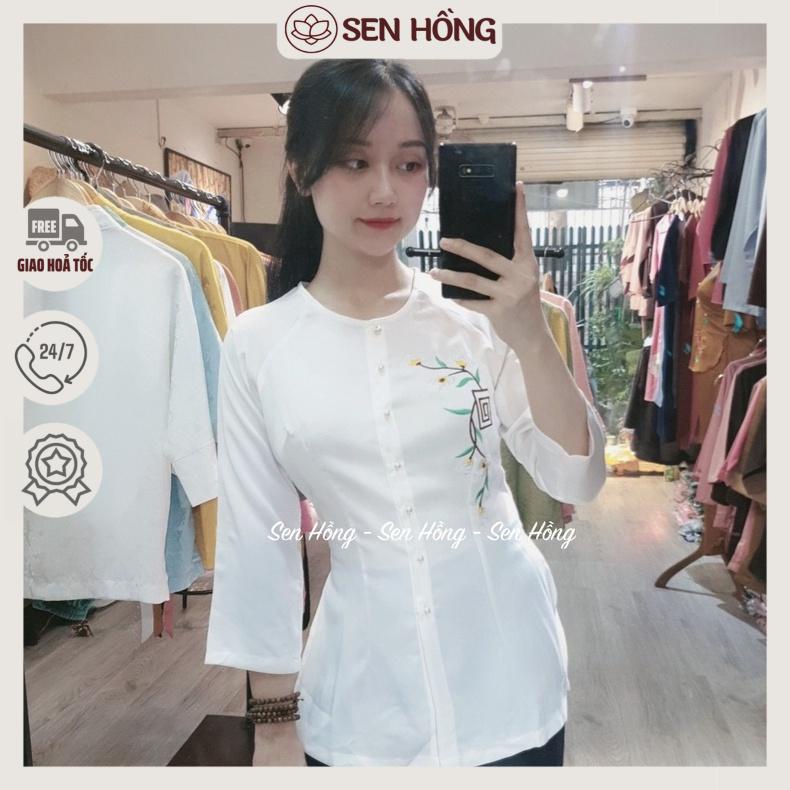 🦚SẴN Set Áo Bà Ba Lụa tằm Ý MÀU TRẮNG