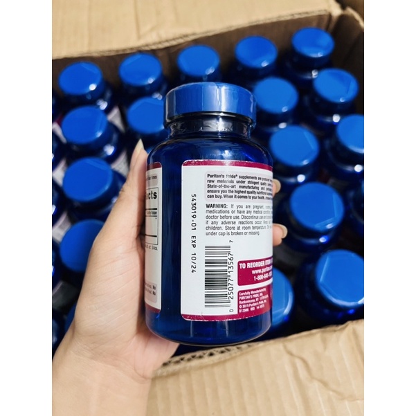 Viên uống chống nắng nội sinh và làm đẹp da Puritan’s Pride 250mg