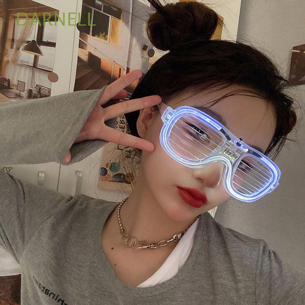 Kính Mát Gọng Vuông Có Đèn LED Phát Sáng Thời Trang Cho Nam