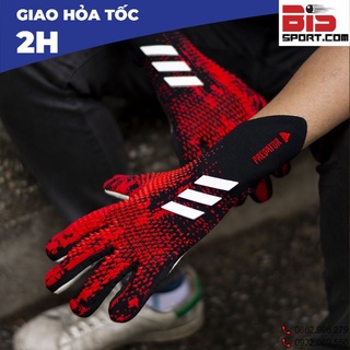 Găng Tay Thủ Môn Adidas Predator Pro Đỏ Đen Loại Gai Cao Cấp - Được Đánh Bám Dính Cực Cao