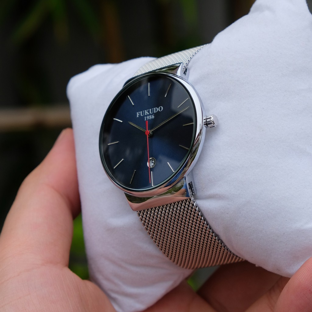 Đồng Hồ Nam FUKUDO S86 Mặt Xanh Độc Đáo, Dây Thép Không Gỉ Cao Cấp Chính Hãng | BigBuy360 - bigbuy360.vn