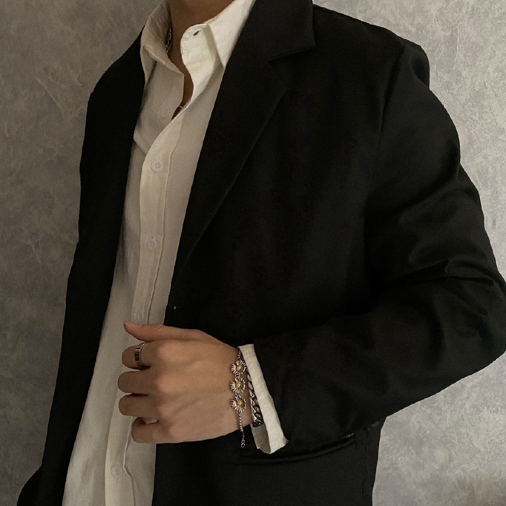 Vòng tay mặt hình 3 hoa cúc phong cách hip-hop 23427 thời trang dễ phối đồ