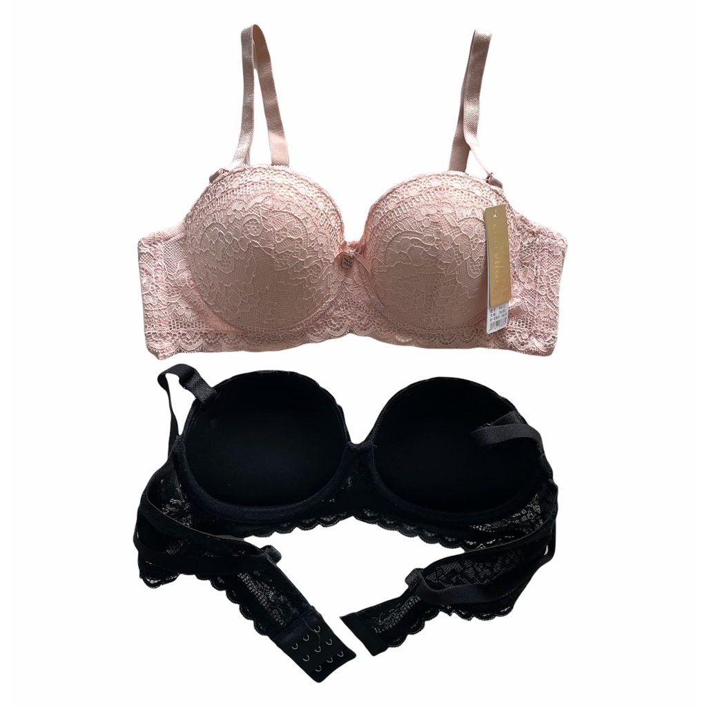 Áo Lót Nữ Ren Có Gọng Đệm Mút Mỏng Cup Ngang Quả Tròn Ôm Ngực Mềm Mịn Quyến Rũ PINK STORE 8833
