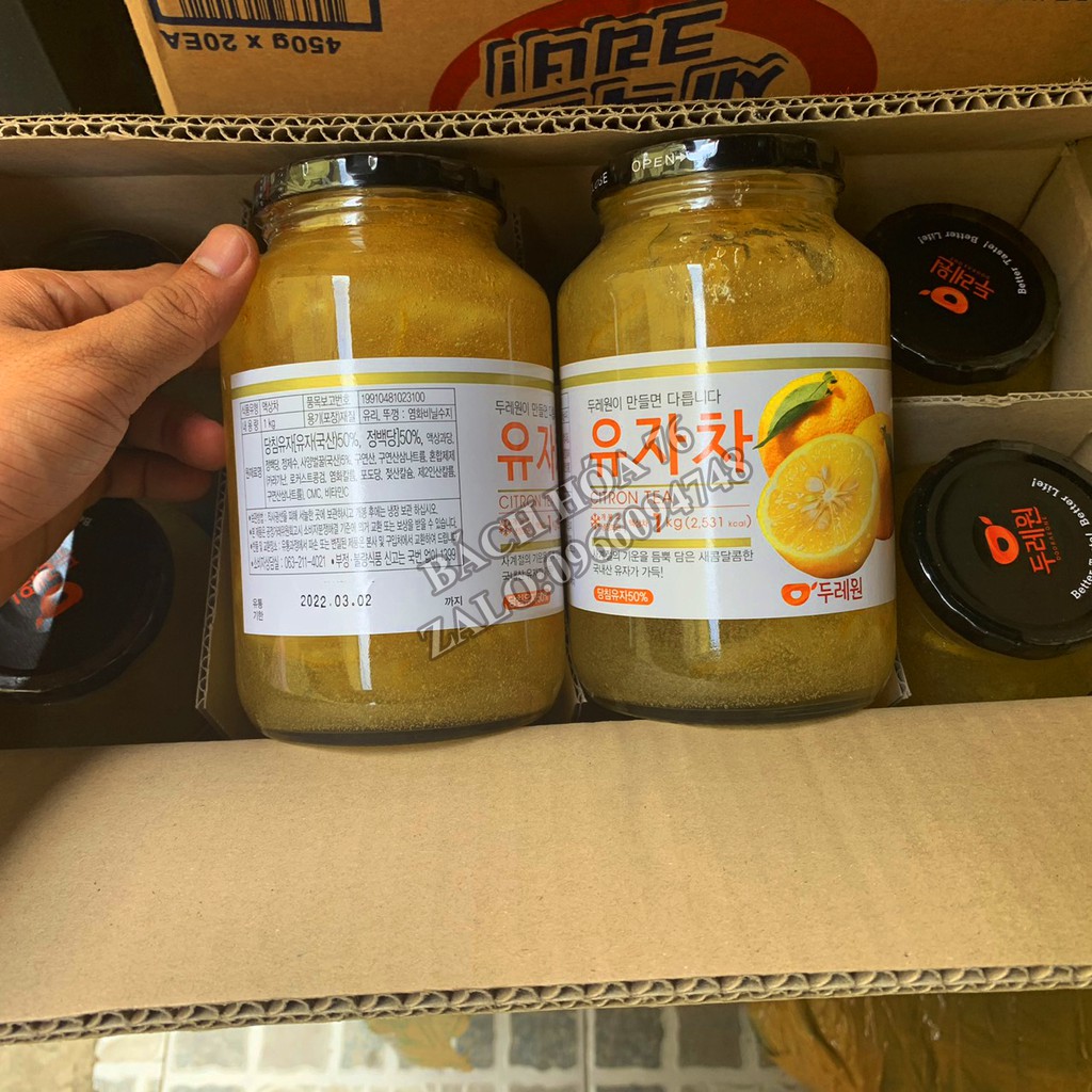 Mật ong chanh hàn quốc đào ngon hủ 1kg cao cấp Bách Hoa 76 | BigBuy360 - bigbuy360.vn