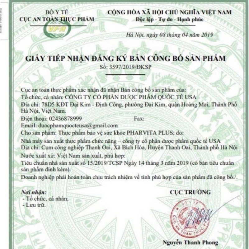 PHARVITA PLUS BỔ SUNG VITAMIN VÀ KHOÁNG CHẤT (60 viên)