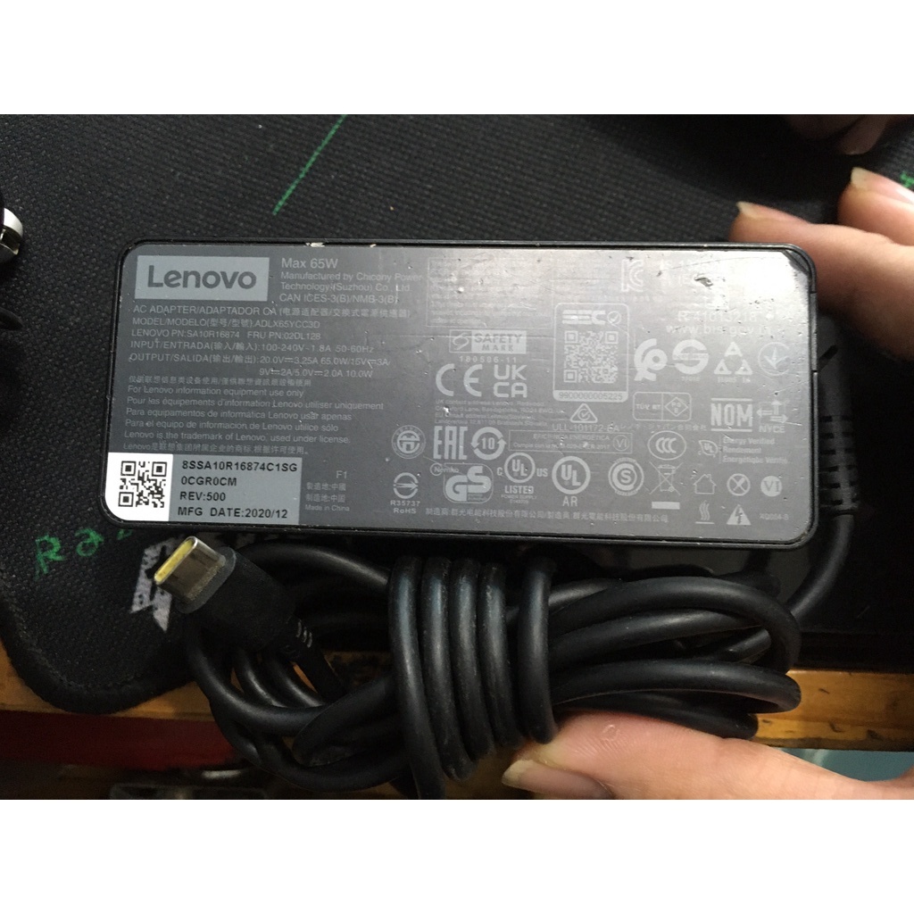 QUA SỬ DỤNG Sạc laptop Lenovo DELL ASUS 45w 65W Type-C 20v-2.25a 3.25a (45w 65w) 305 2,25a 3,25a TYPE C remax u90