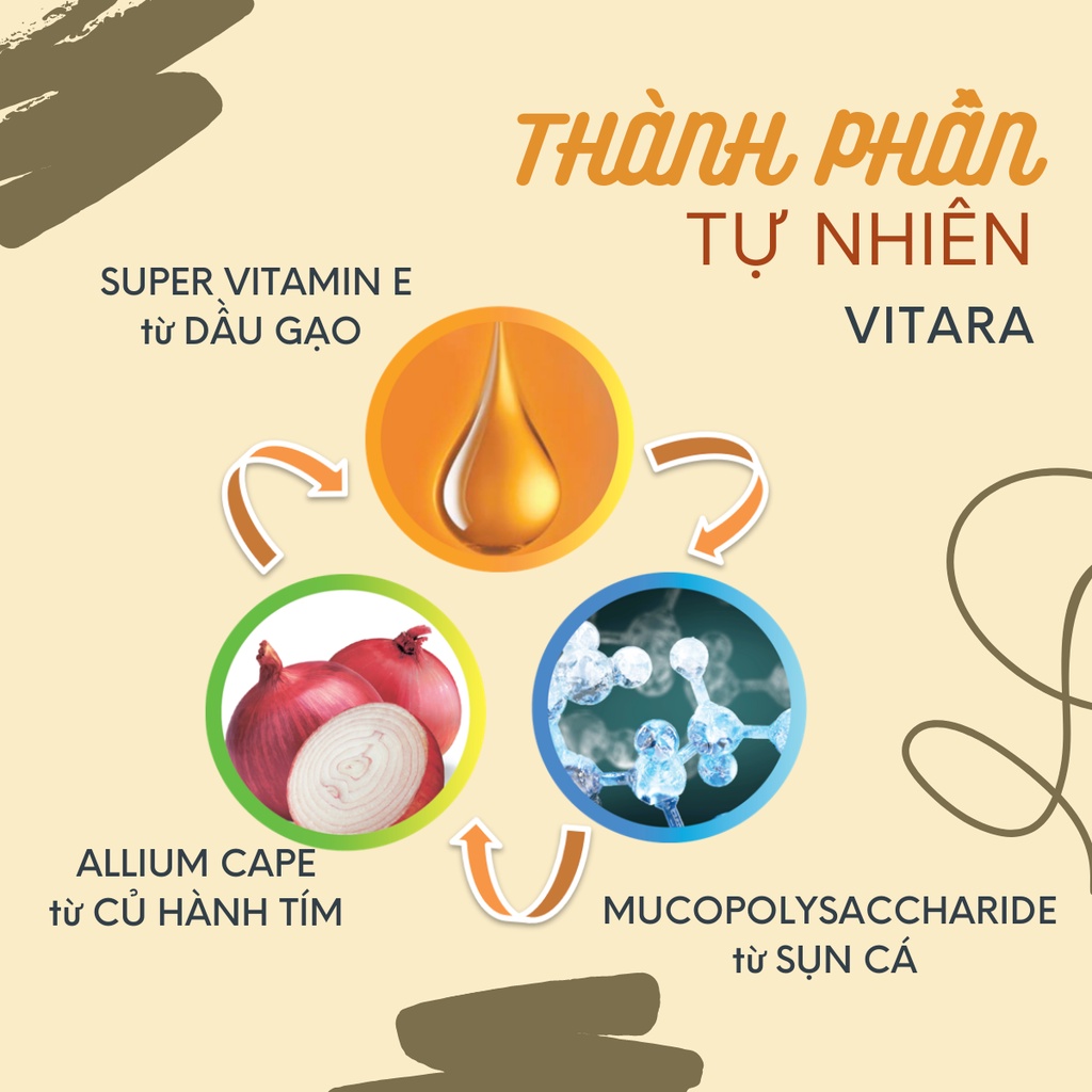 Gel thoa sẹo bằng hệ thống 3 phân tử Vitara - SE làm giảm quá trình hình thành sẹo, mờ sẹo thâm, sẹo mụn 5g