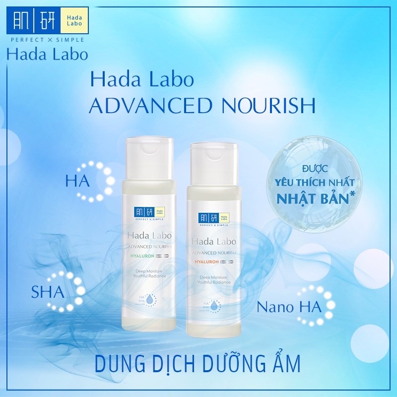 DUNG DỊCH DƯỠNG ẨM TỐI ƯU HADALABO HYALURON LOTION - DA TRONG MƯỢT