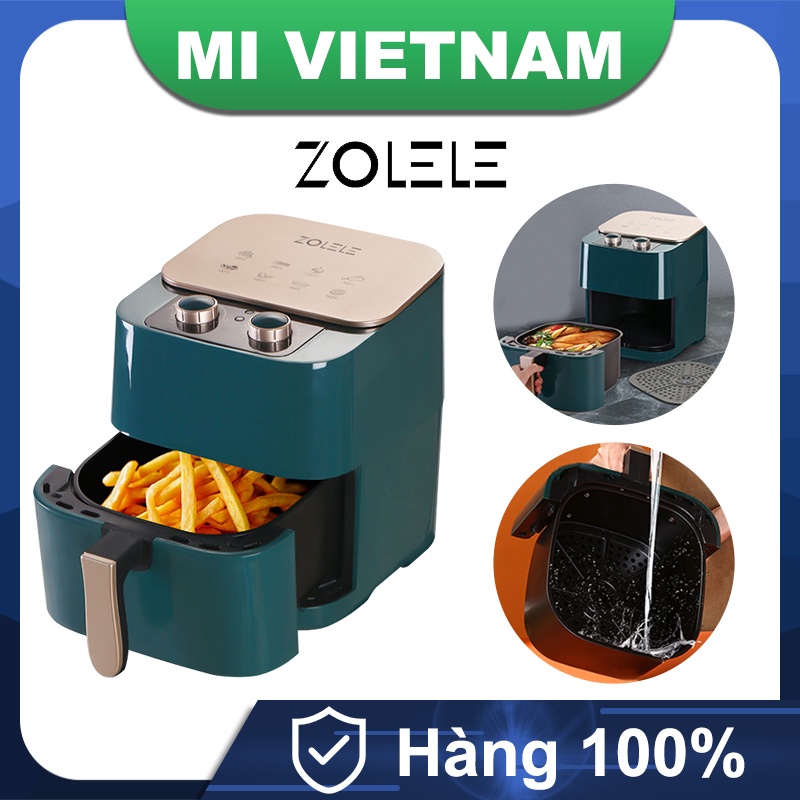 [Mã ELHADEV giảm 4% đơn 300K] Nồi chiên không dầu ZOLELE ZA002 3D 1360W Lọc mỡ Dễ dàng vệ sinh