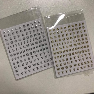 sticker chữ cái / alphabet sticker/ nguyên liệu resin