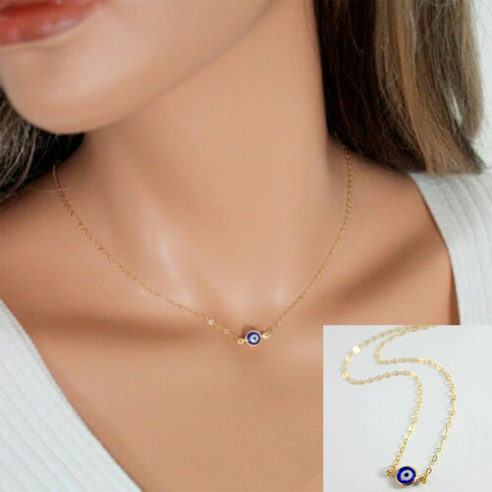 Dây Chuyền Mặt Dây Hình Mắt Quỷ Phong Cách Gothic Cổ Điển Cho Nữ