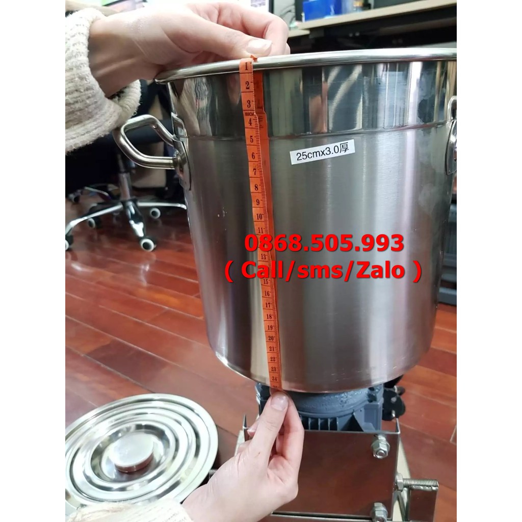 Máy xay rau má, xay nước sốt nồi cao 25cm