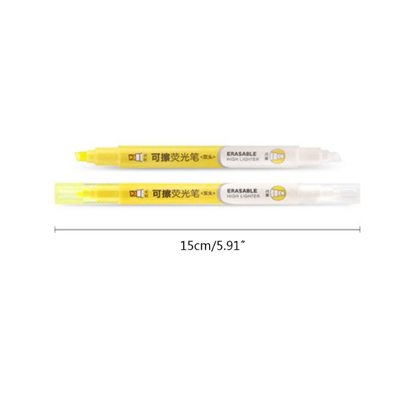 T07 6pcs Double Head Erasable Highlighter Pen Marker Pastel Liquid Chalk Fluorescent Drawing Stationery