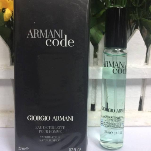 (20ml) Nước Hoa Nam Armani code Black