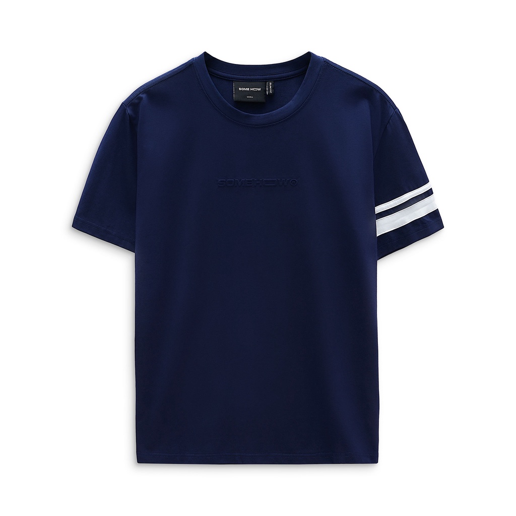 Áo Thun Nam Emboss Sleeve Stripes , Chất Vải Cotton 4 chiều Thoải Mái , AT011727 ,SOMEHOW